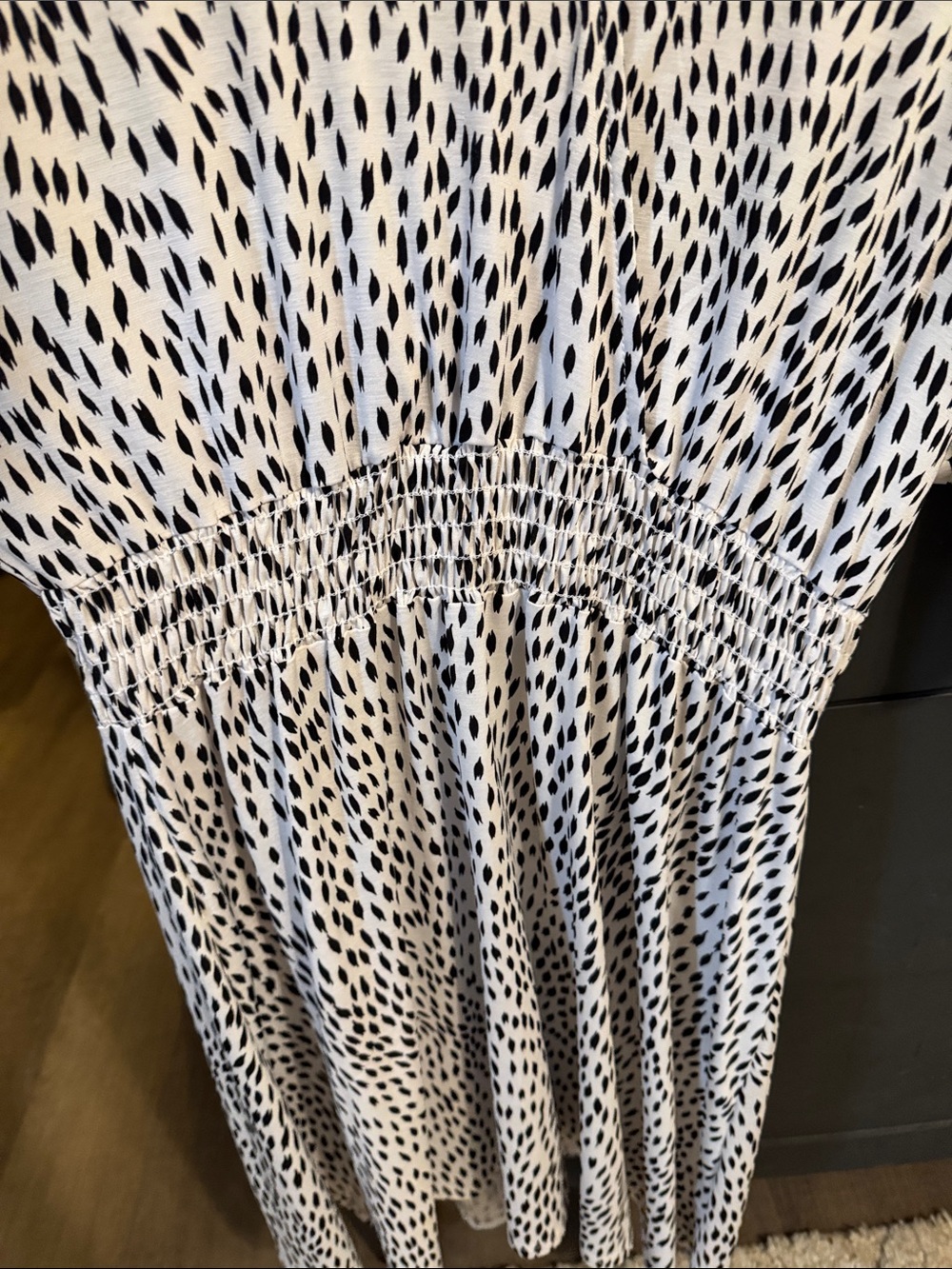 mts Black and White Printed Dress - Picture 5 of 6